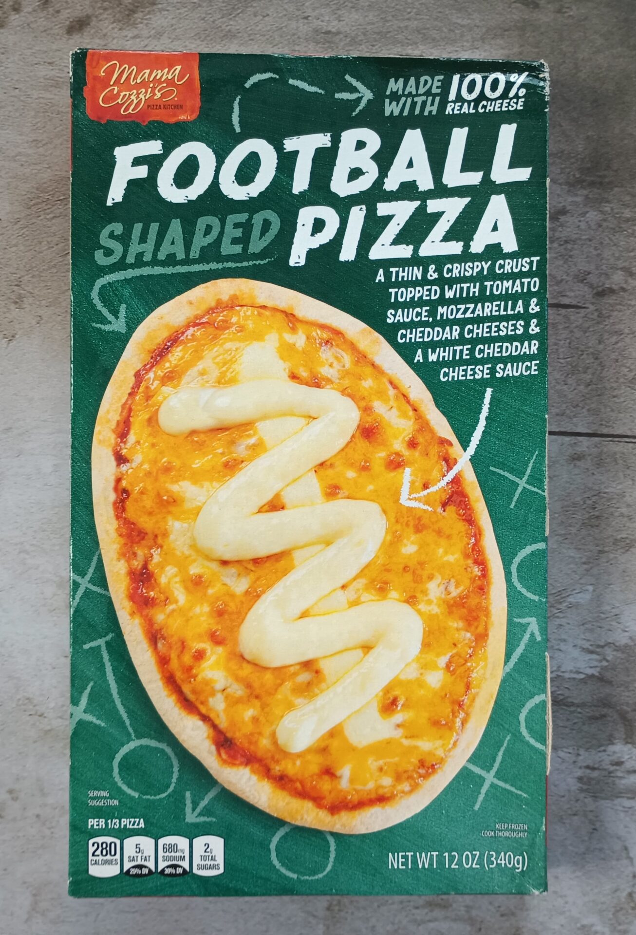 Mama Cozzi's Football Shaped Pizza