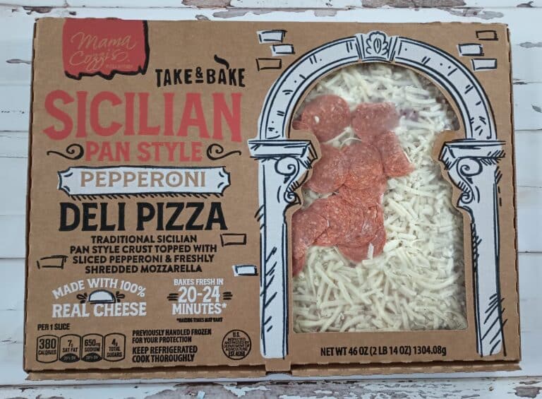 The Mama Cozzi's Take & Bake Sicilian Pan Style Pepperoni Deli Pizza