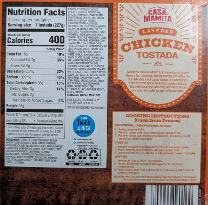 Casa Mamita Chicken Tostada