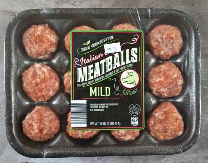Aldi Italian Meatballs