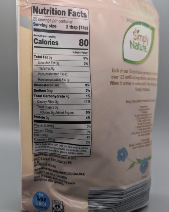 Simply Nature Ground Flax Seeds