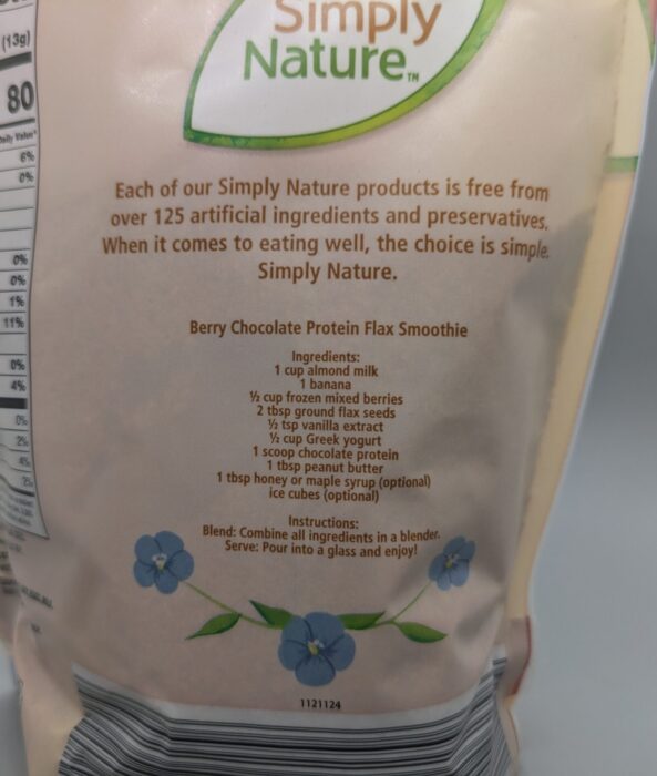 Simply Nature Ground Flax Seeds 3