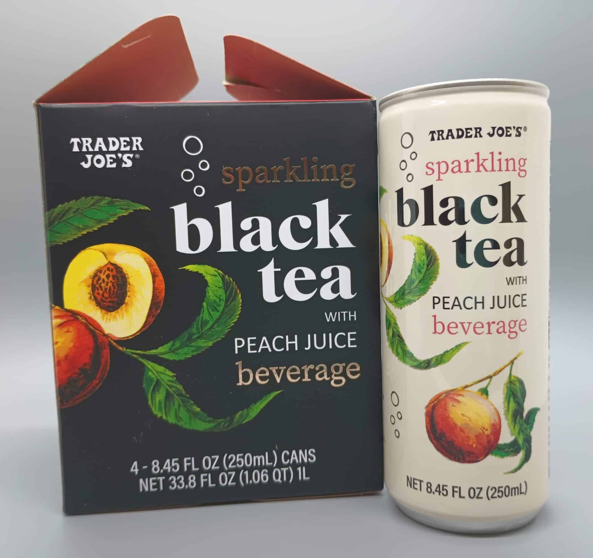 NEW BEV ALERT* sparkling black tea with peach juice : r/traderjoes
