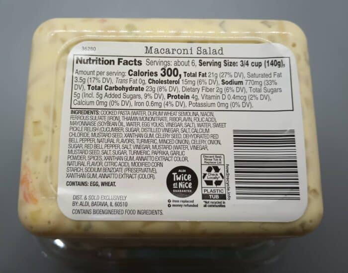 Park Street Deli Macaroni Salad