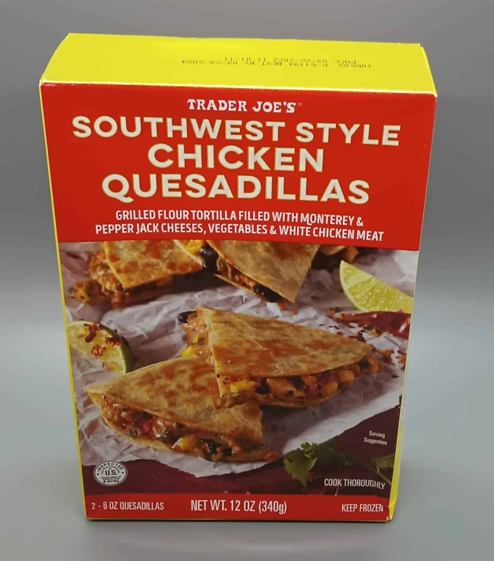 Trader Joe's Southwest Style Chicken Quesadillas