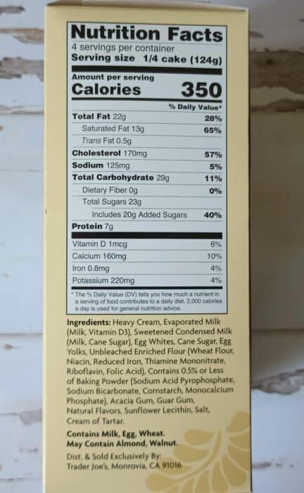 Trader Joe's Tres Leches Cake
