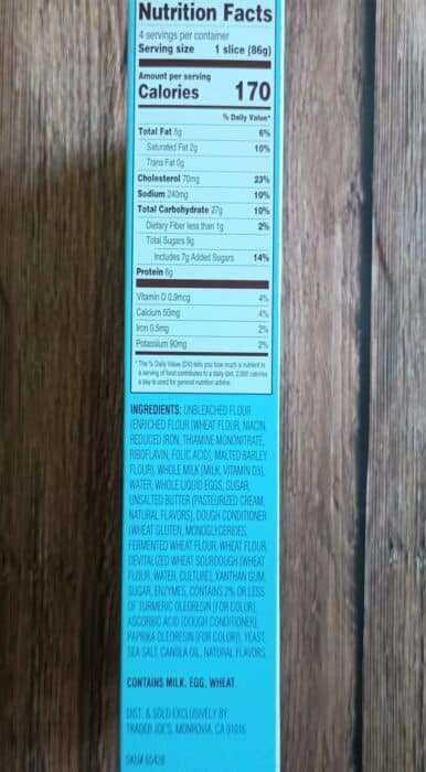 Trader Joe's Brioche French Toast