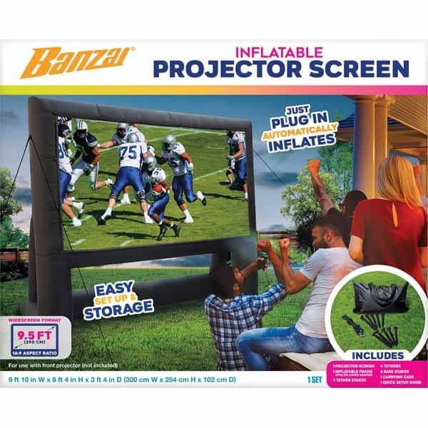 Banzai Inflatable Outdoor Movie Projection Screen