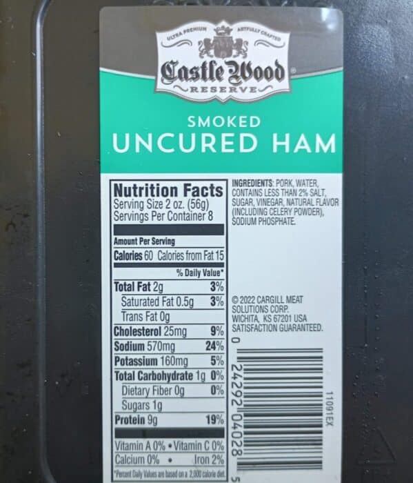Castle Wood Reserve Smoked Uncured Ham