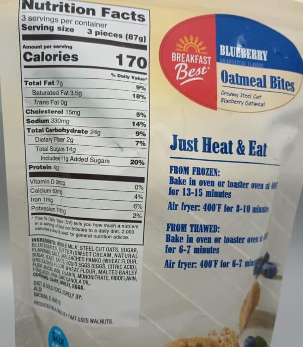 Breakfast Best Blueberry Oatmeal Bites