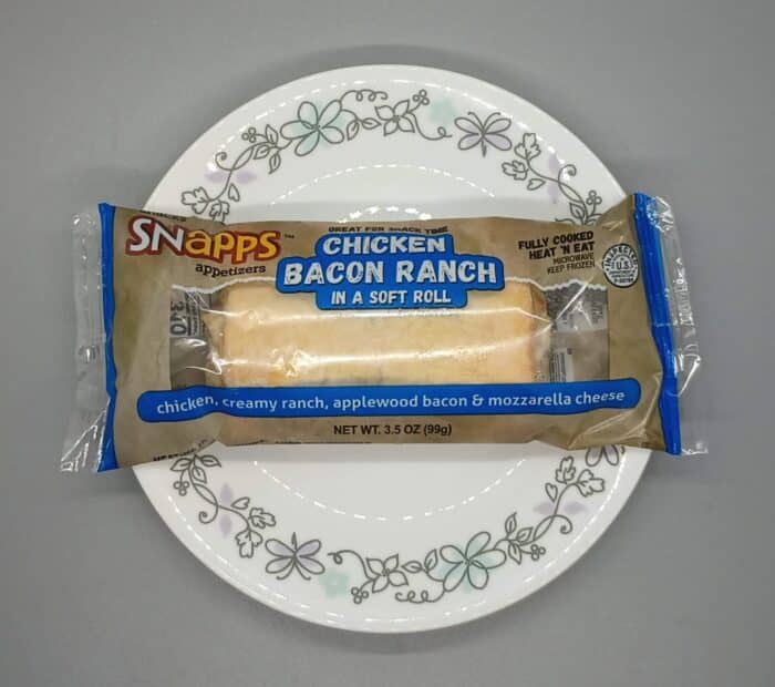 Snapps Appetizers Chicken Bacon Ranch in a Soft Roll
