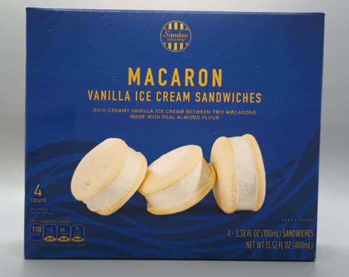 Sundae Shoppe Macaron Vanilla Ice Cream Sandwiches