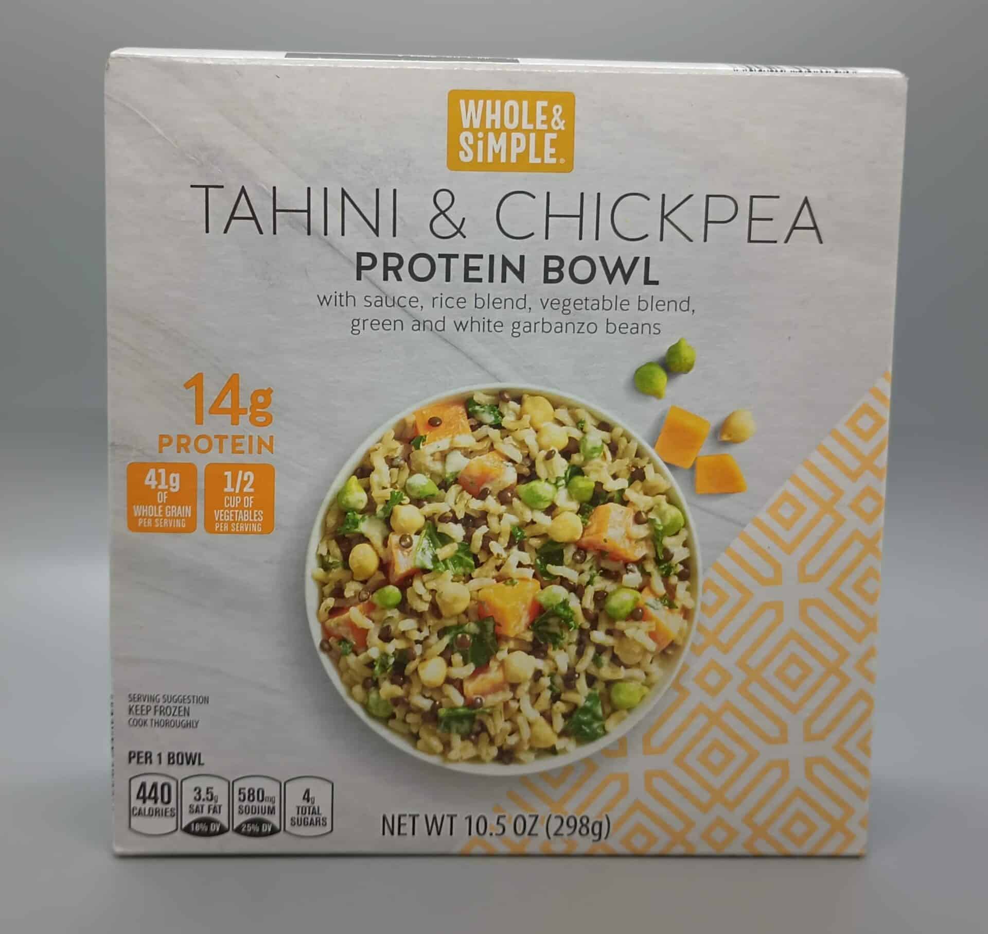 Whole and Simple Tahini and Chickpea Protein Bowl