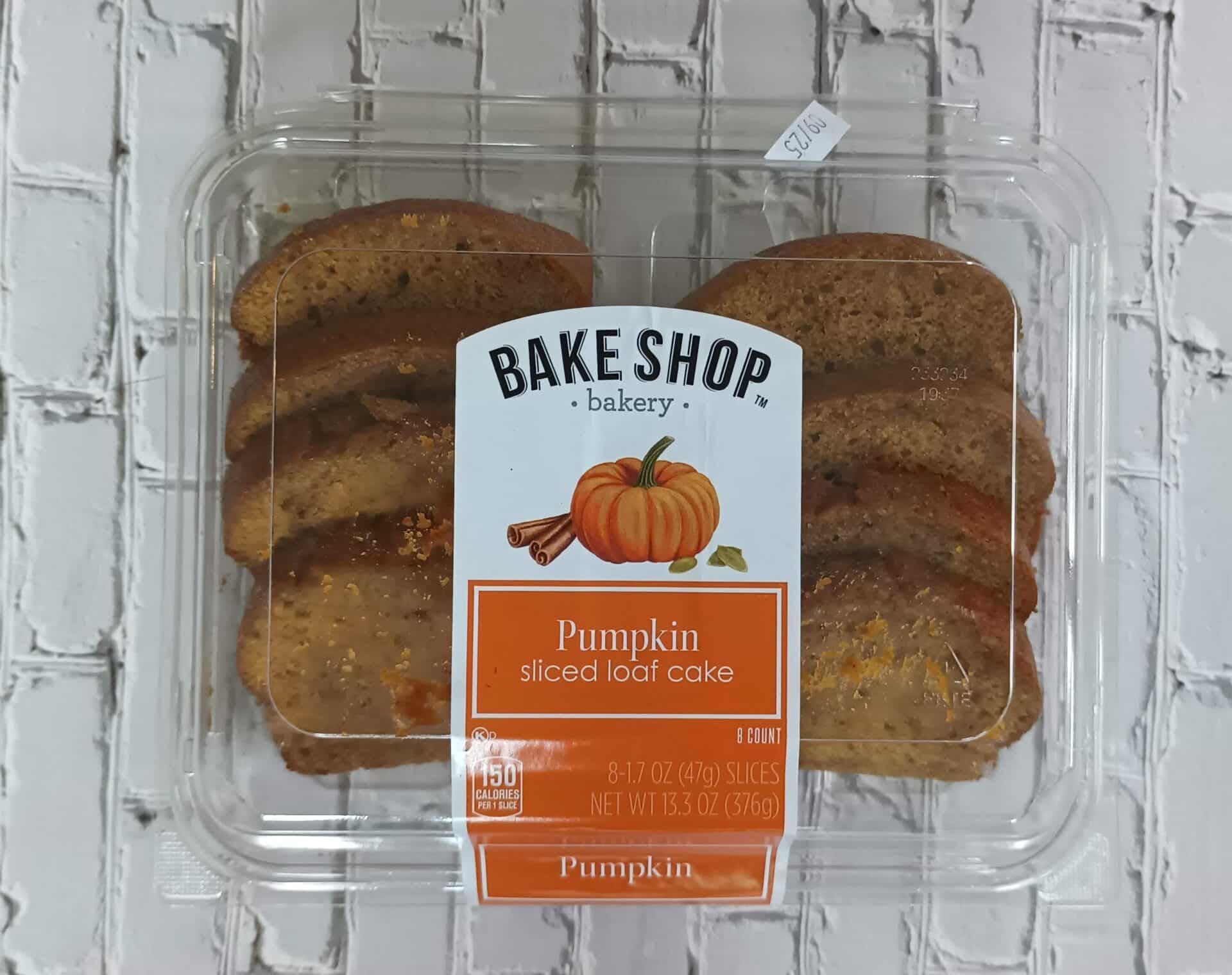 Bake Shop Pumpkin Sliced Loaf Cake