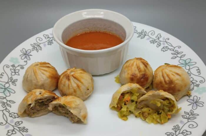Journey to Nepal Chicken Momos and Journey to Nepal Vegetable Momos 