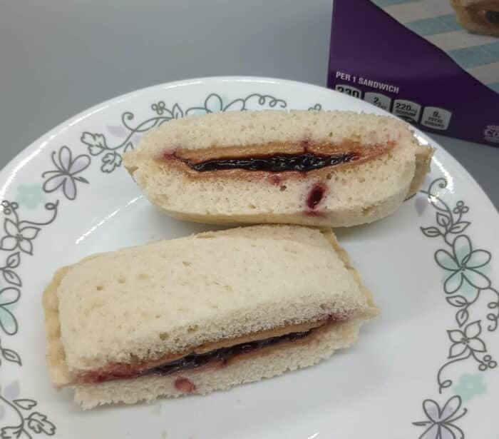 Lunch Buddies Crustless Peanut Butter and Grape Jelly Sandwiches 