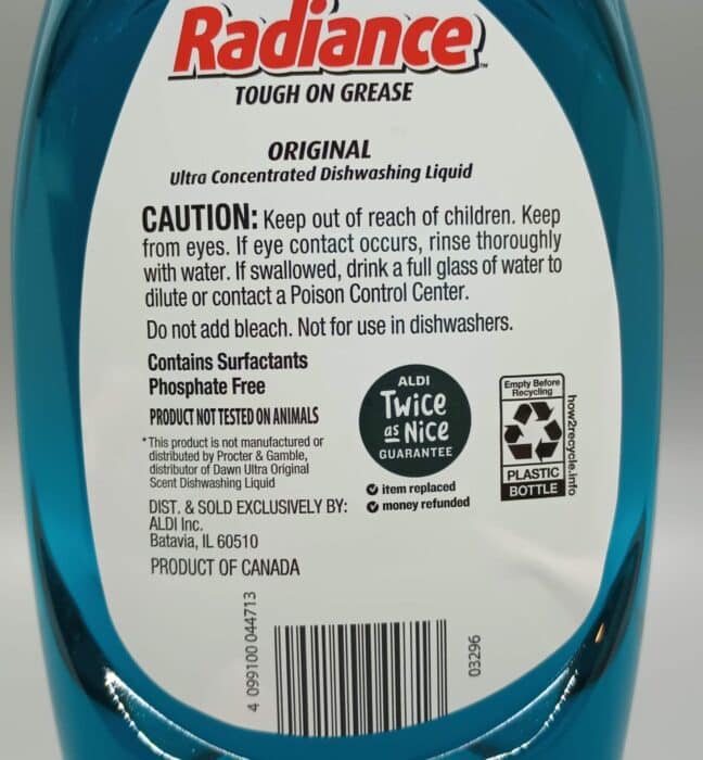 Radiance Original Ultra Concentrated Dishwashing Liquid