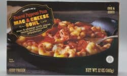 Trader Joe's Uncured Pepperoni Pizza Mac and Cheese Bowl