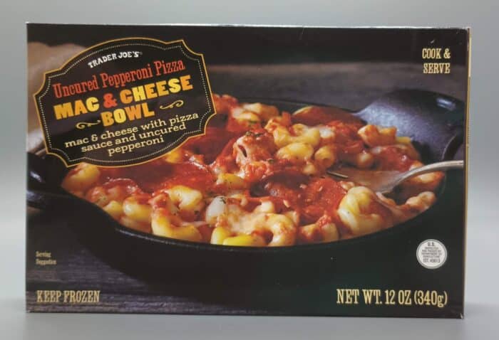 Trader Joe's Uncured Pepperoni Pizza Mac and Cheese Bowl