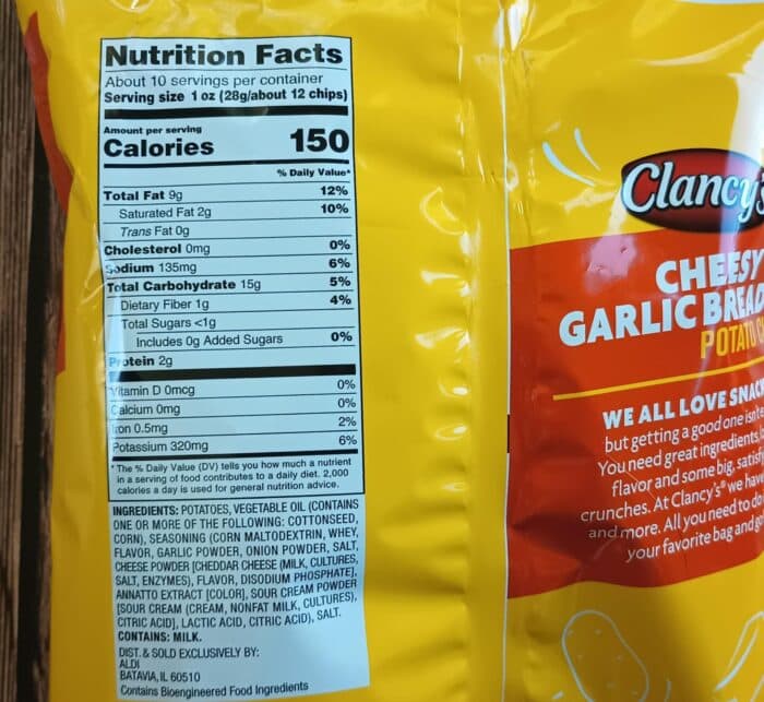Clancy's Cheesy Garlic Bread Potato Chips