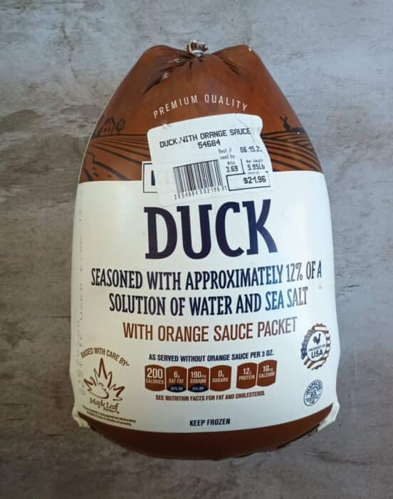 Kirkwood Whole Duck with Orange Sauce