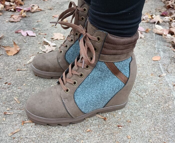Serra Ladies Wedge Booties