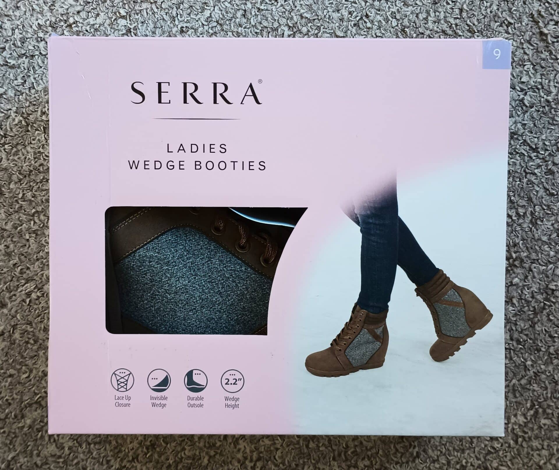 Serra Ladies Wedge Booties