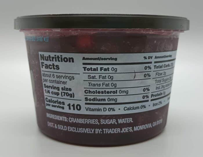 Trader Joe's Cranberry Sauce 