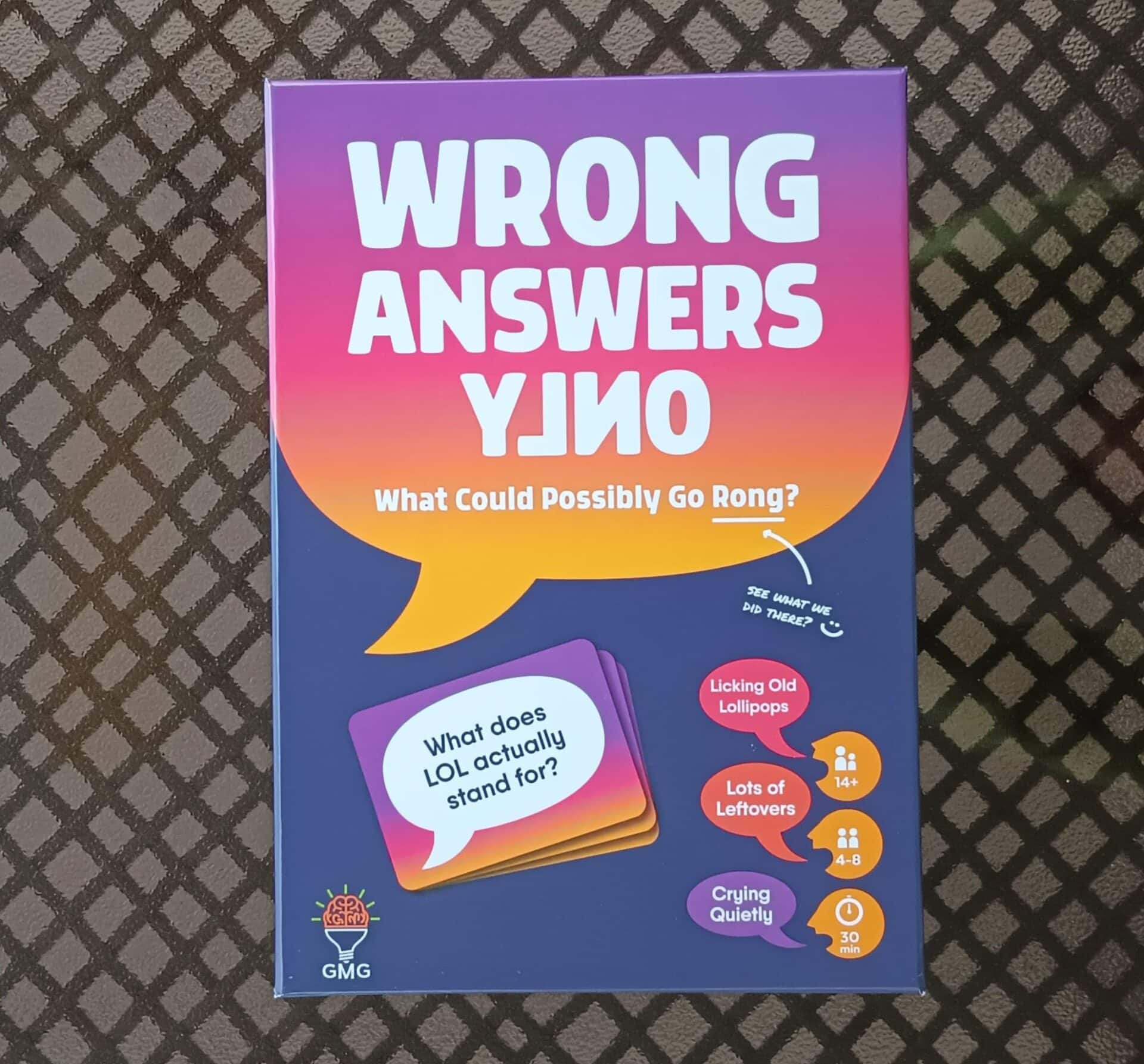 Wrong Answers Only Game