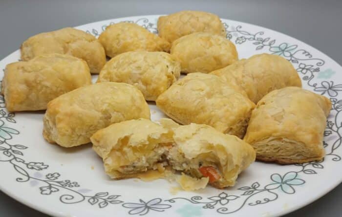 Journey to Greece Greek Style Pastizzi with Cheese and Tomato 