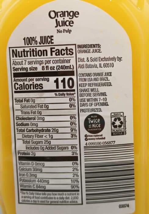 Nature's Nectar Orange Juice