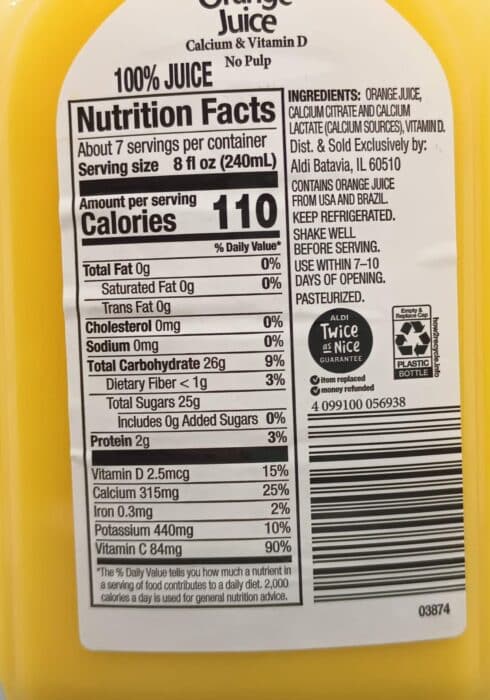 Nature's Nectar Orange Juice with Calcium and Vitamin D