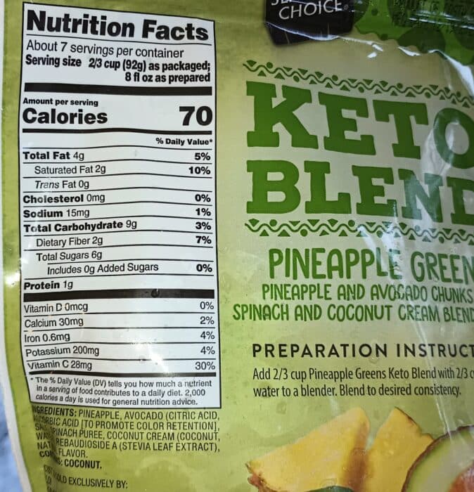 Season's Choice Pineapple Greens Keto Blend