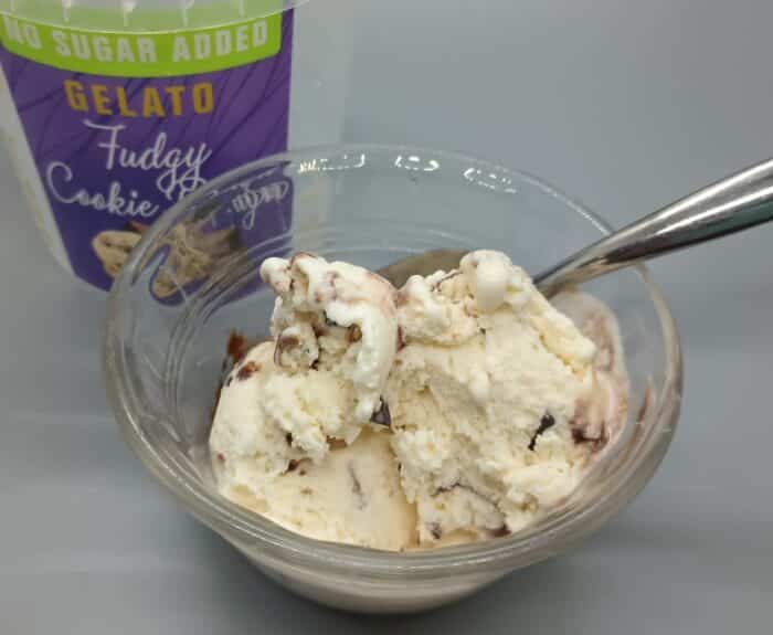 Sundae Shoppe No Sugar Added Fudgy Cookie Dough Gelato
