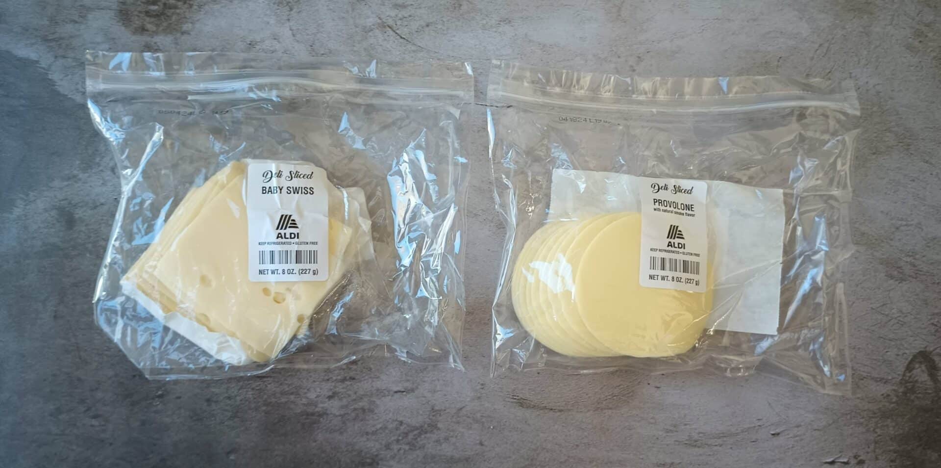 Aldi Deli Sliced Baby Swiss and Provolone Cheese