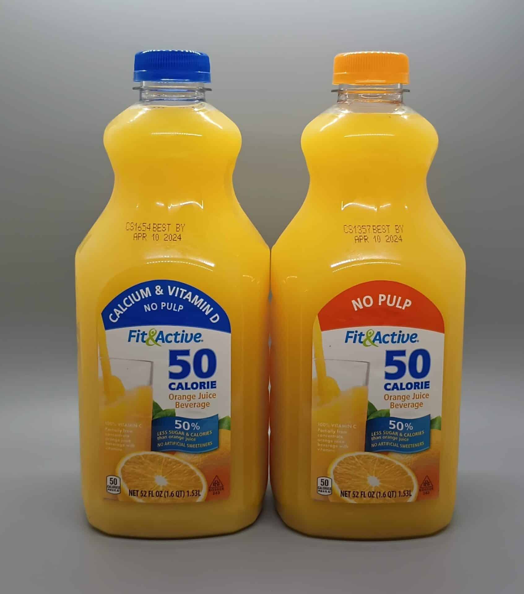 Fit and Active 50 Calorie Orange Juice Beverage