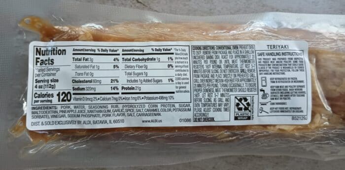 Aldi Teriyaki Pork Tenderloin