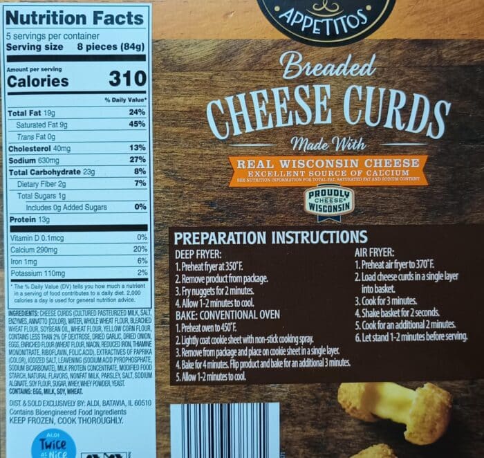 Appetitos Breaded Cheese Curds 2