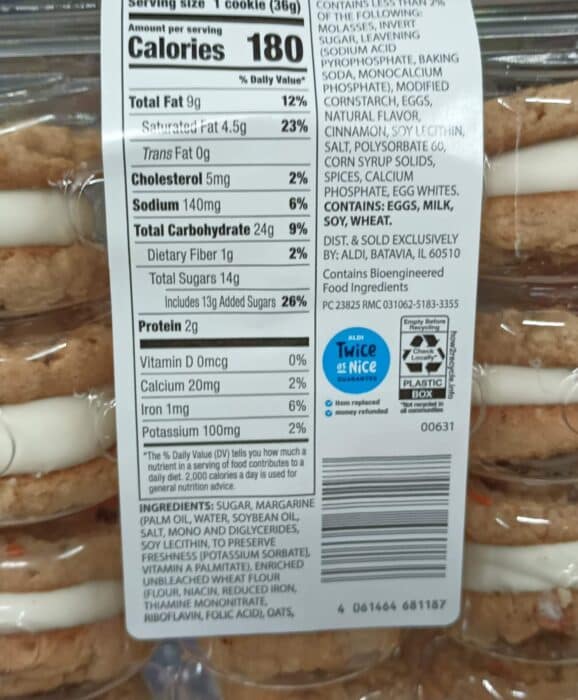 Bake Shop Carrot Cake Sandwich Cookies