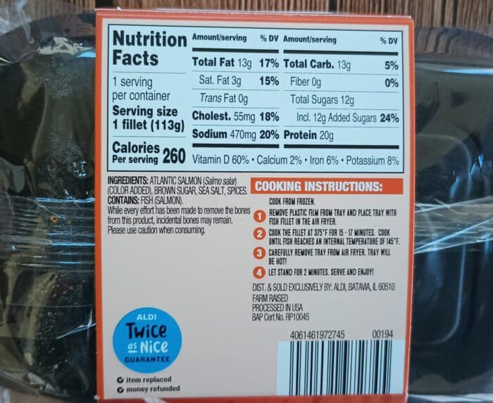 Fremont Fish Market Brown Sugar Air Fryer Salmon