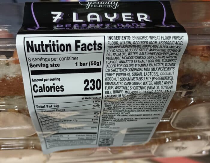 Specially Selected 7 Layer Dessert Bars