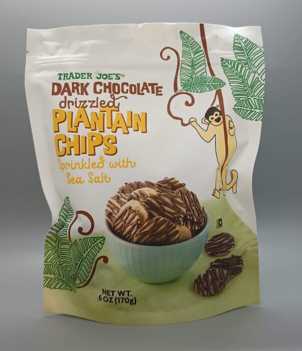 Trader Joe's Dark Chocolate Drizzled Plantain Chips