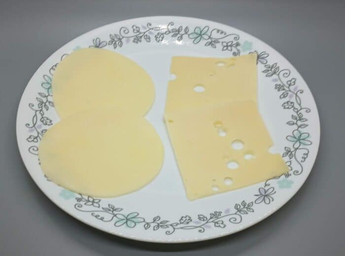 Aldi Deli Sliced Baby Swiss and Provolone Cheese 2
