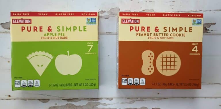 Elevation Pure and Simple Fruit and Nut Bars
