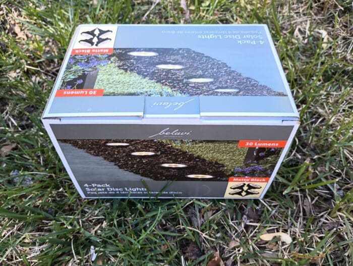 Belavi 4-Pack Solar Disc Lights