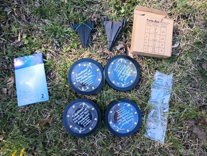 Belavi 4-Pack Solar Disc Lights