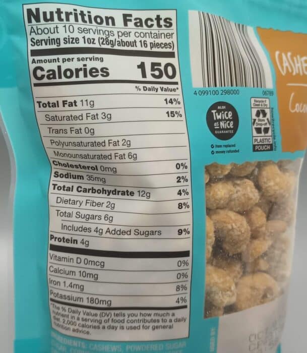 Southern Grove Coconut Cashews