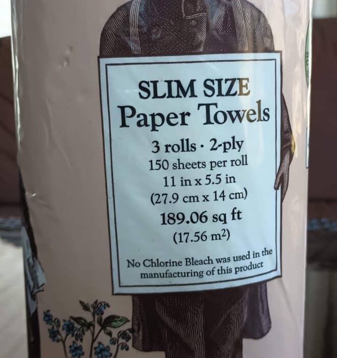 Trader Joe's Slim Size Paper Towels