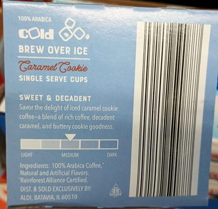 Barissimo Cold Brew Over Ice Caramel Cookie Coffee