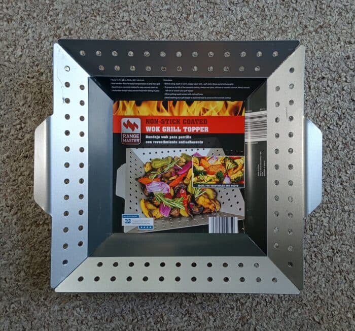 Range Master Non-Stick Coated Wok Grill Topper + Flat Grill Topper